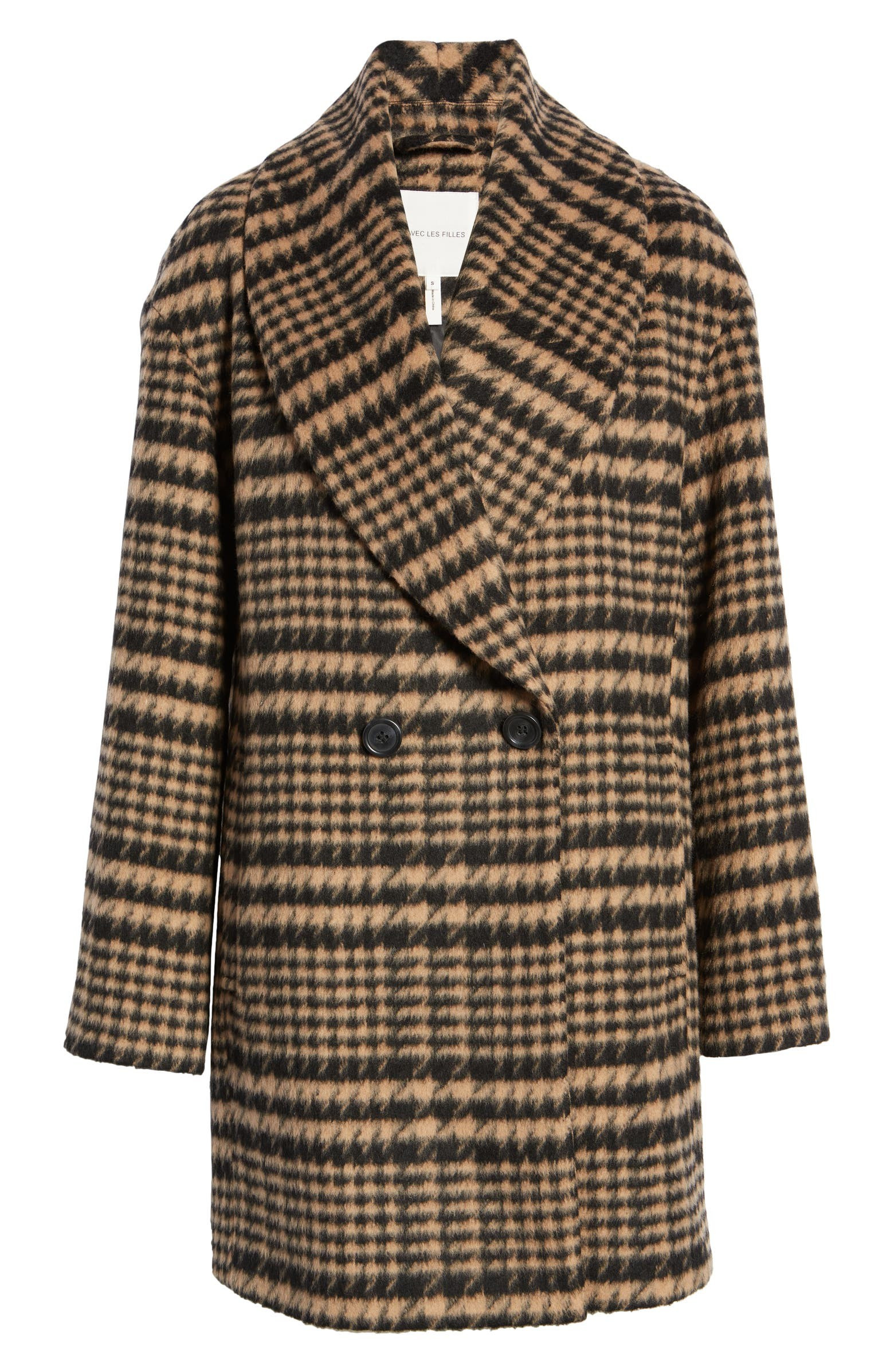 Plaid Shawl Collar Coat | Nordstrom