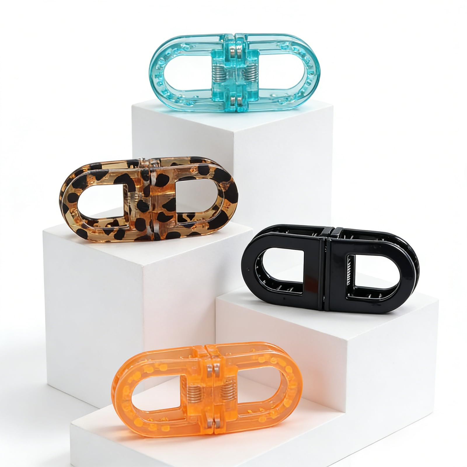 4 Pack Magnetic Hair Clips, Strong Hold No-Slip Magnetic Hair Styling Clips, Seamless 2-in-1 Desi... | Amazon (US)