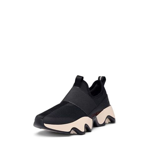 Sorel Women's Kinetic Impact II Strap Sneaker, Black/Chalk, 5 | Amazon (US)