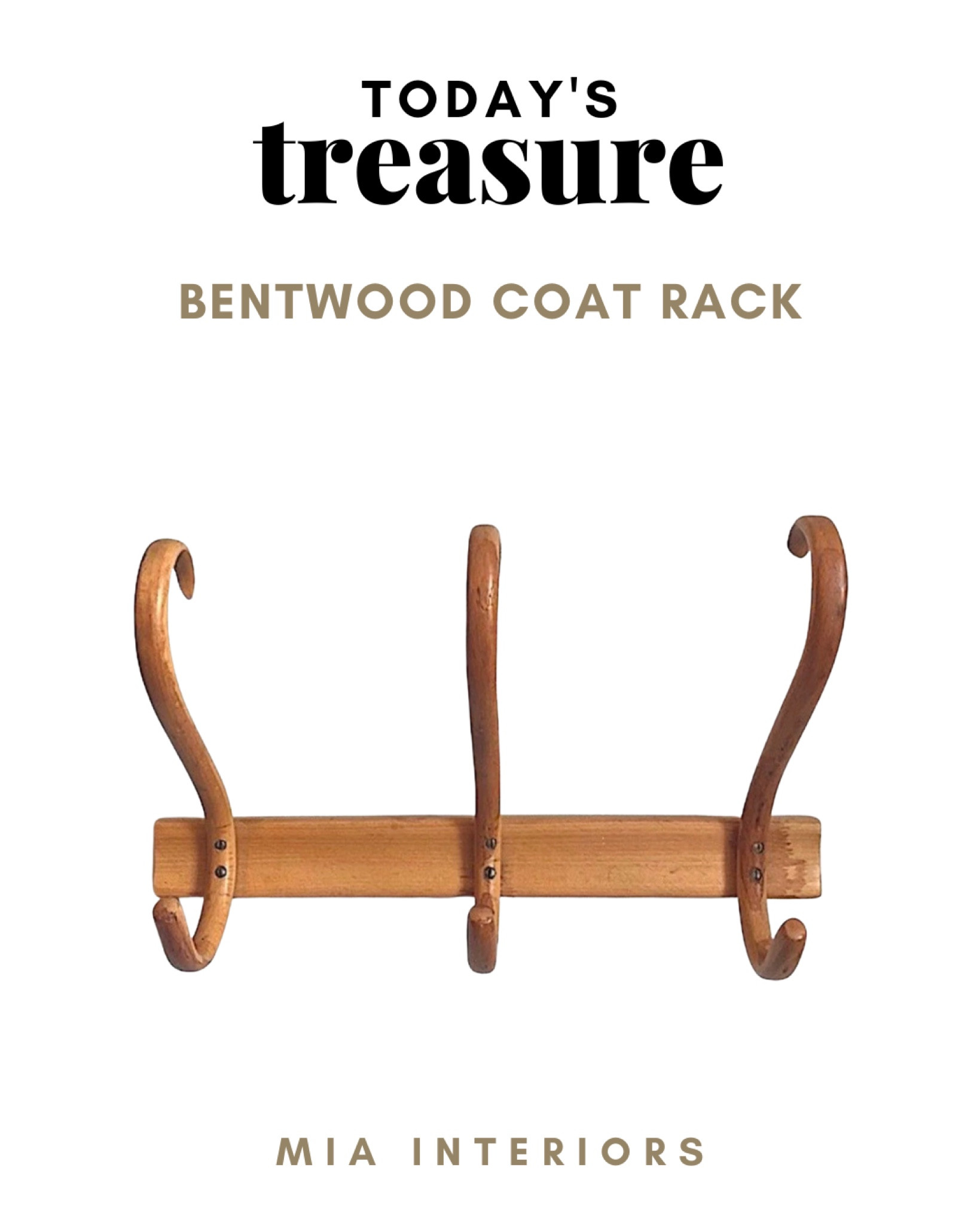 Todays treasure! Bentwood coat rack

#bentwood #coatrack #todaystreasure #etsy #etsythrifting #thrifting #antiques #vintage

#LTKunder100 #LTKSeasonal #LTKhome