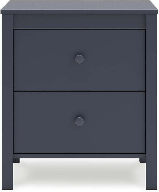 Signature Design by Ashley Simmenfort Retro 2 Drawer Nightstand, Blue | Amazon (US)