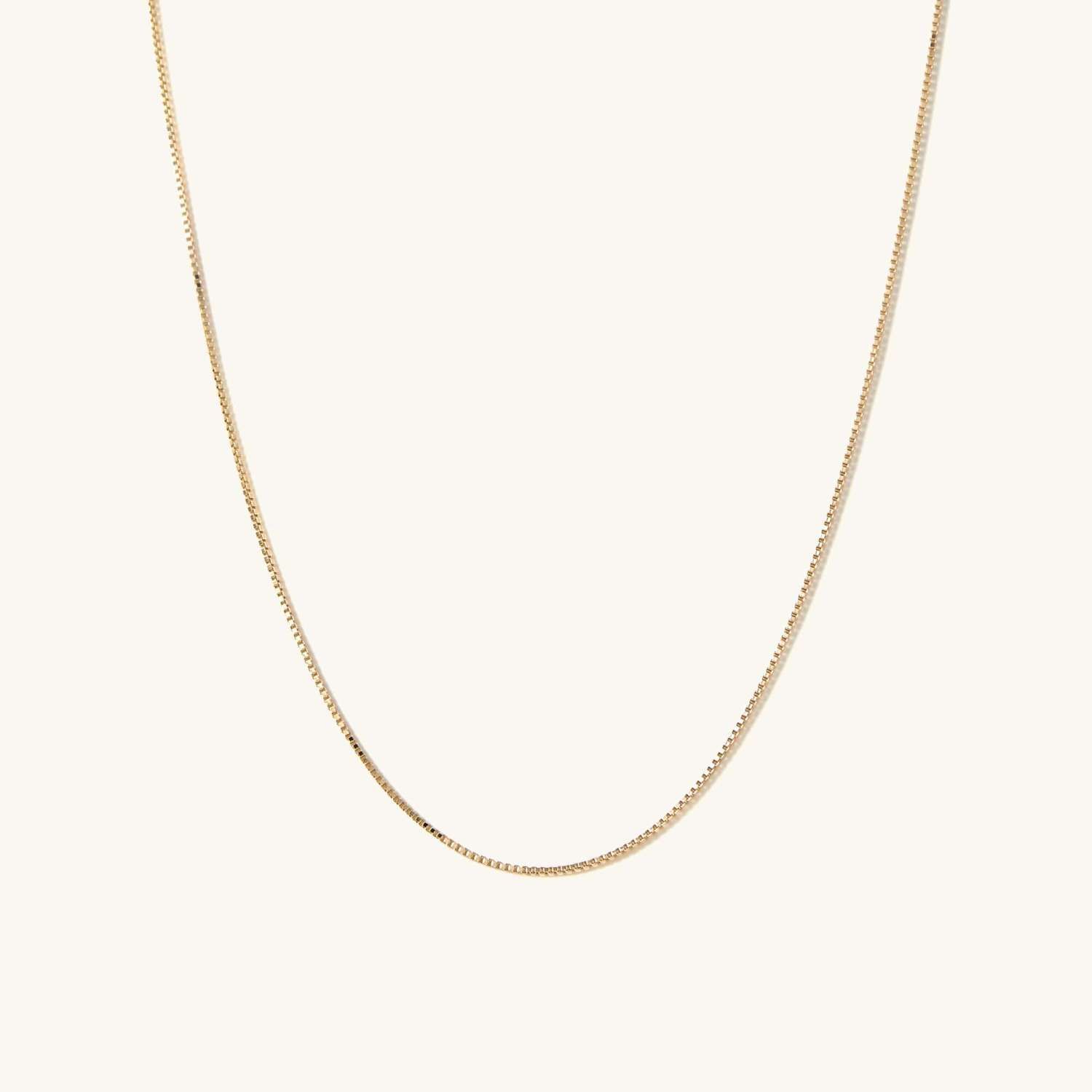 Baby Box Chain Necklace - £178 | Mejuri (Global)
