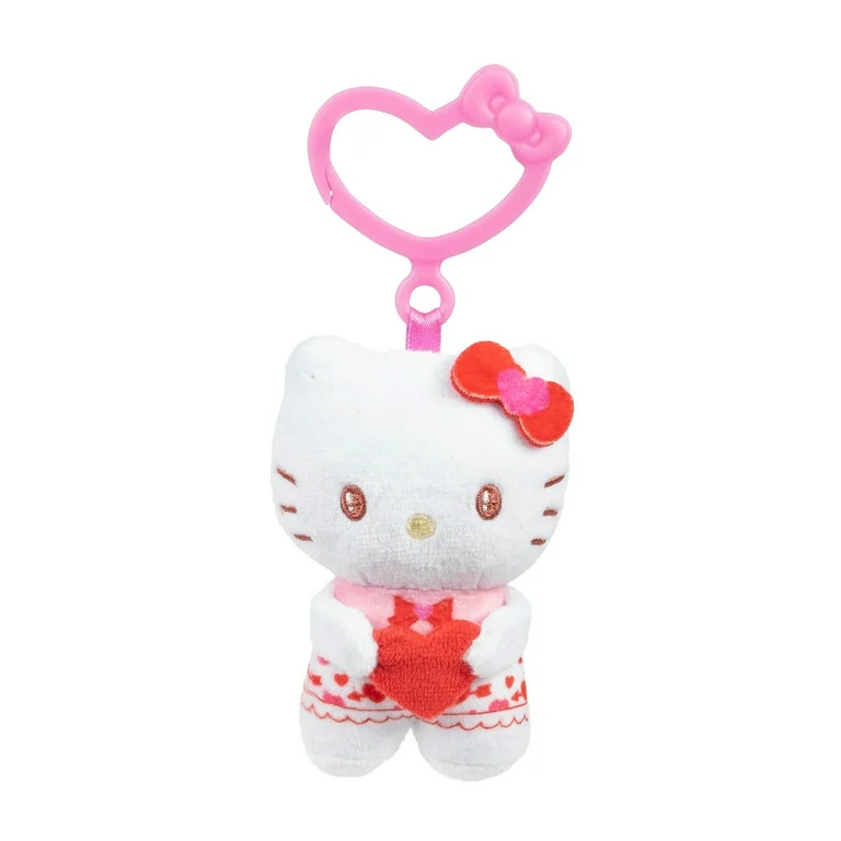 Hello Kitty And Friends, Hello Kitty 3 inch Clip-On Plush - Valentine Themed - Officially License... | Walmart (US)