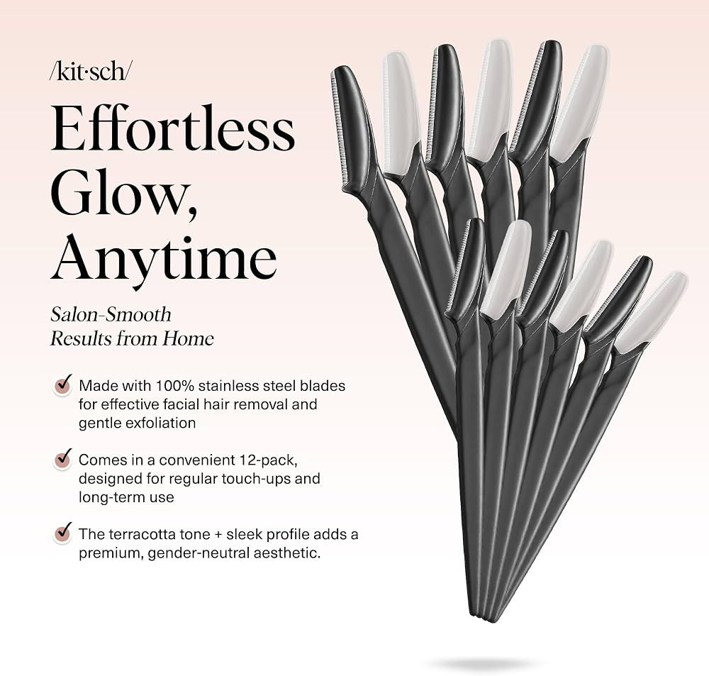Kitsch Dermaplane Razor for Women Face – Face Razors for Women & Men, Eyebrow Trimmer & Face Sh... | Amazon (US)