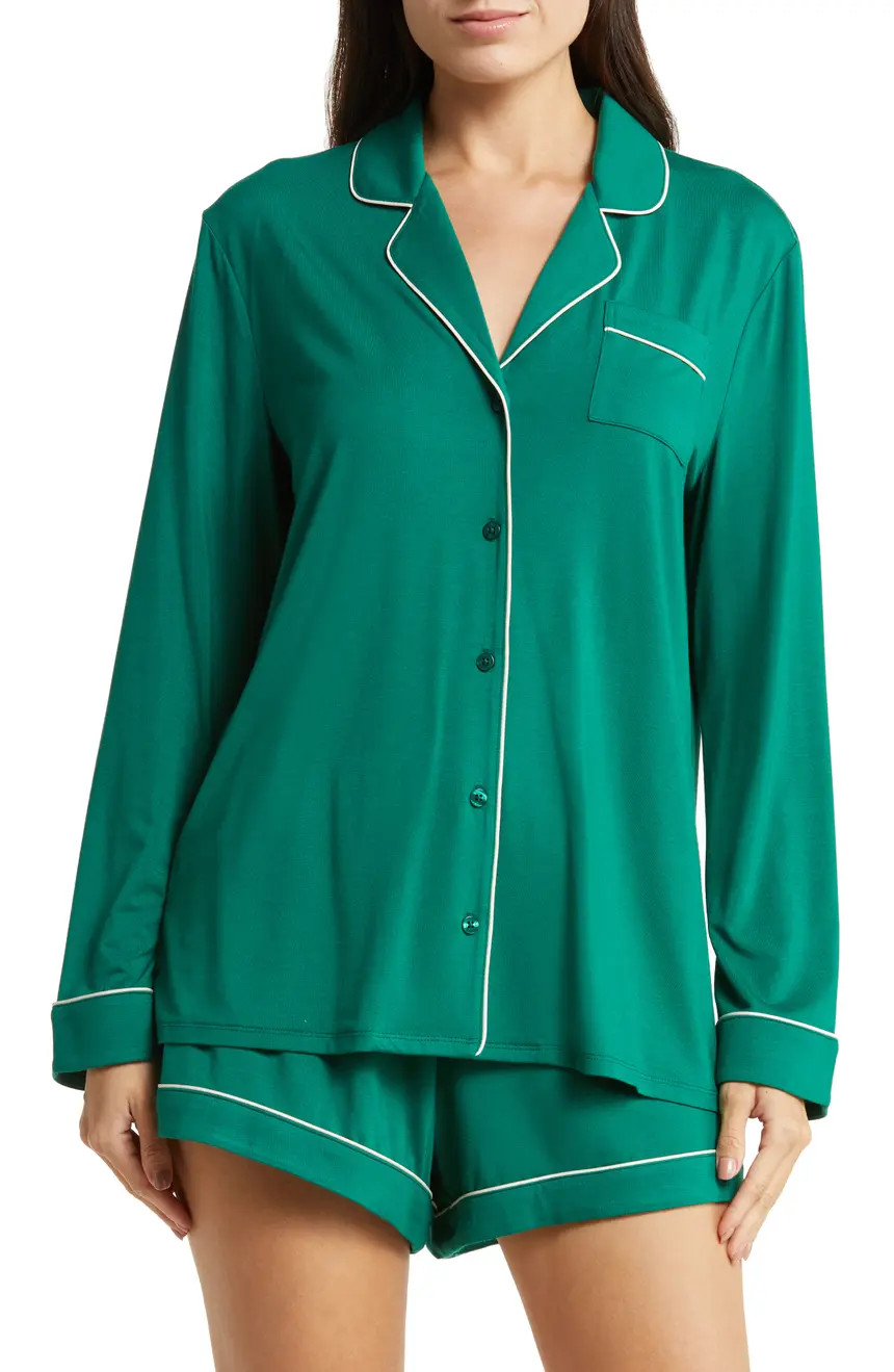 Moonlight Eco Long Sleeve Short Pajamas | Nordstrom