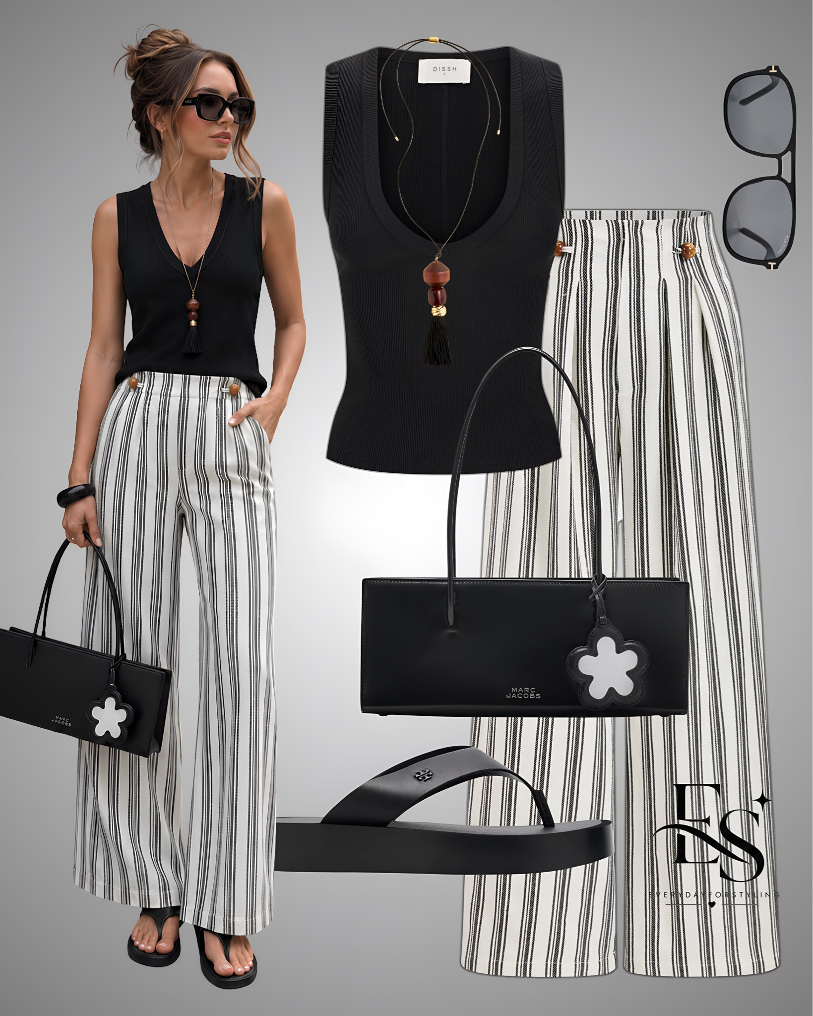  Proof that black never misses 🖤

Black viral top, dissh top, dissh tank top, striped trousers, black viral flip flops,  summer outfit ideas, summer outfits, travel outfits,  summer fashion 2026, vacation outfit ideas, beach vacation outfits, European summer outfits, coastal chic style, old money summer style, linen outfit ideas, casual chic outfits, effortless summer style, neutral summer outfits, classy summer outfits, resort wear women, brunch outfit ideas, travel outfit ideas, midi dress outfit, wide leg pants outfit, matching set outfit, capsule wardrobe summer, everydayforstyling

#SummerOutfits #VacationStyle #ResortWear #VacationOutfits #WearWhatYouLove

#LTKootd #LTKSeasonal #LTKTravel