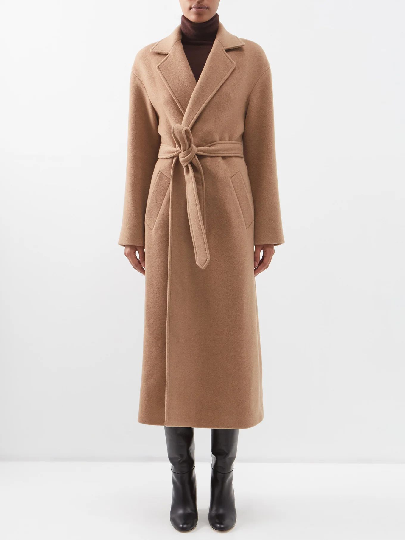 Clemence felted camel-wool wrap coat | Nili Lotan | Matches (US)