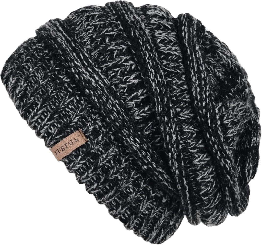 FURTALK Womens Winter Slouchy Beanie Hat Knit Warm Winter Hats for Women Soft Stretch Ski Cap Lad... | Amazon (US)