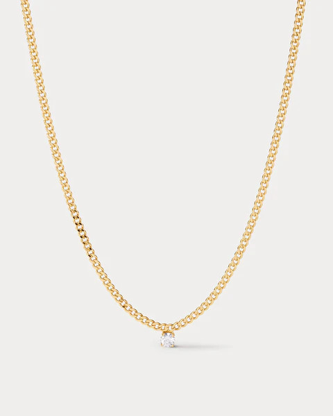 Bardot Stud Charm Necklace- Gold | Luv Aj Inc.