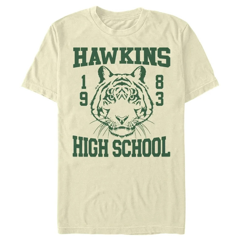 Netflix Men's Stranger Things Hawkins High School Tiger 1983  Graphic T-Shirt - Walmart.com | Walmart (US)
