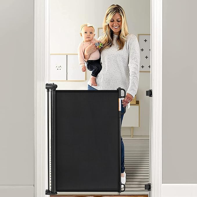 Momcozy Baby Gate, Retractable Baby Gate or Dog Gate 【Easy to USE】 for 33" Tall, Extends up t... | Amazon (US)