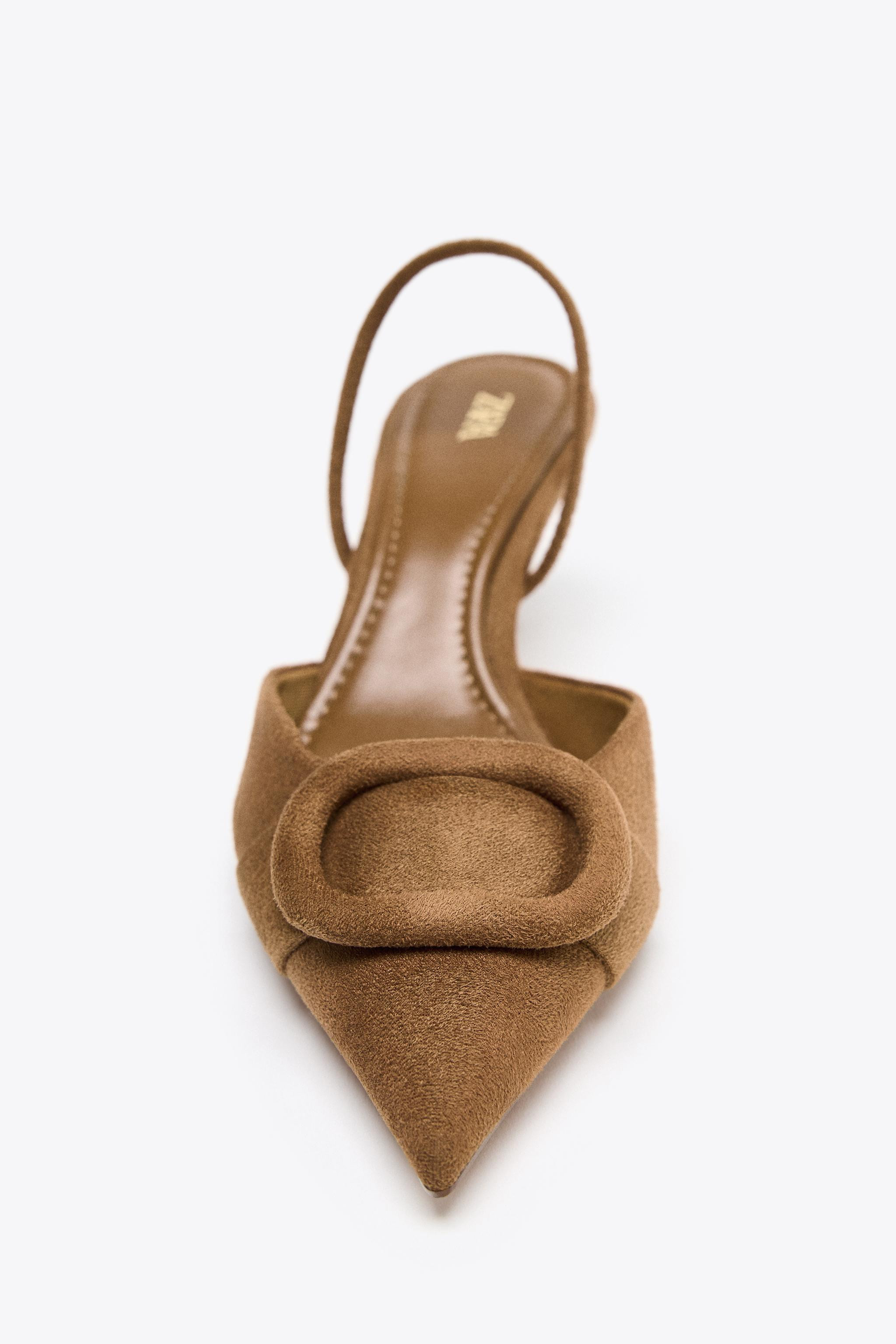 SLINGBACK APPLIQUÉ HEELS | Zara US