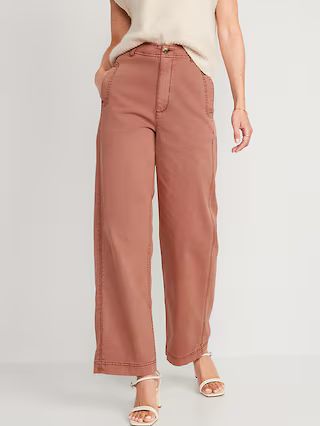 Extra High-Waisted Wide-Leg Workwear Pants for Women | Old Navy (US)