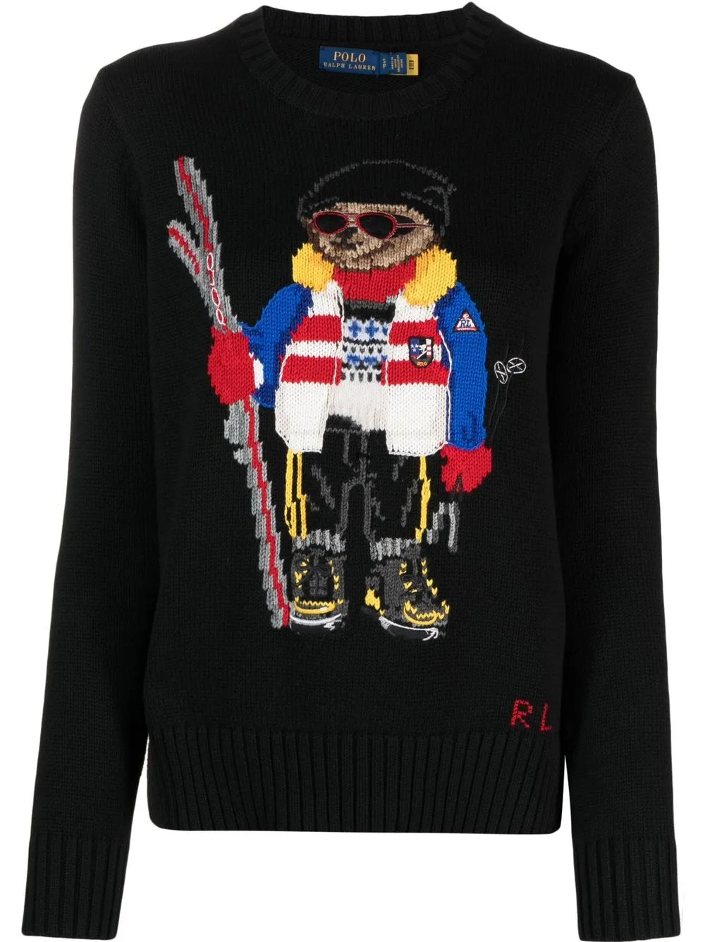 Polo Ralph Lauren Ski Bear intarsia-knit Jumper - Farfetch | Farfetch Global