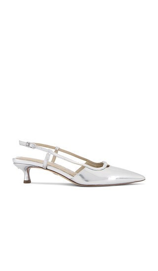 Sam Edelman Toni Sling Back in Metallic Silver. - size 8.5 (also in 6, 6.5, 7, 7.5, 8, 9.5) | Revolve Clothing (Global)