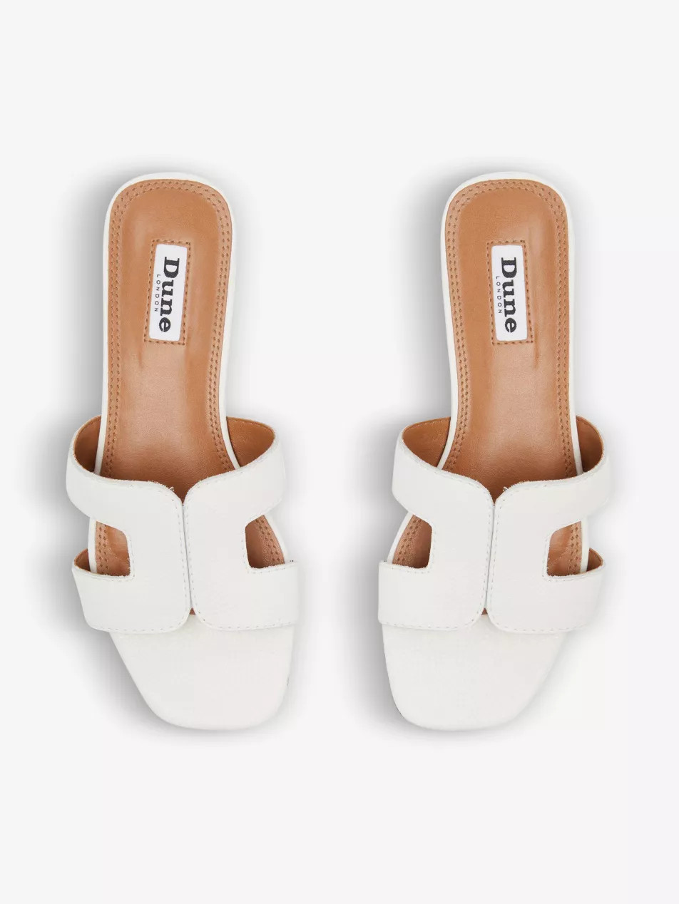Loupe cut out-strap leather sandals | Selfridges