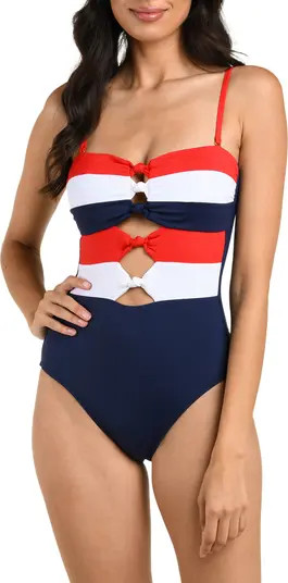 La Blanca Americana Knotted One-Piece Swimsuit | Nordstrom | Nordstrom