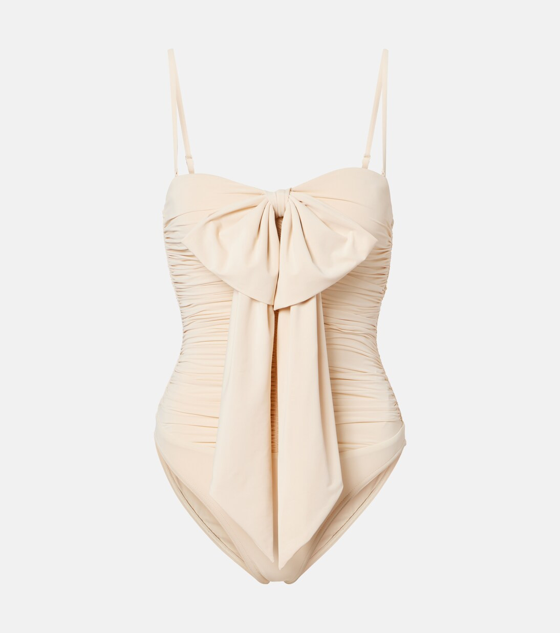 Como bow-detail draped swimsuit | Mytheresa (UK)