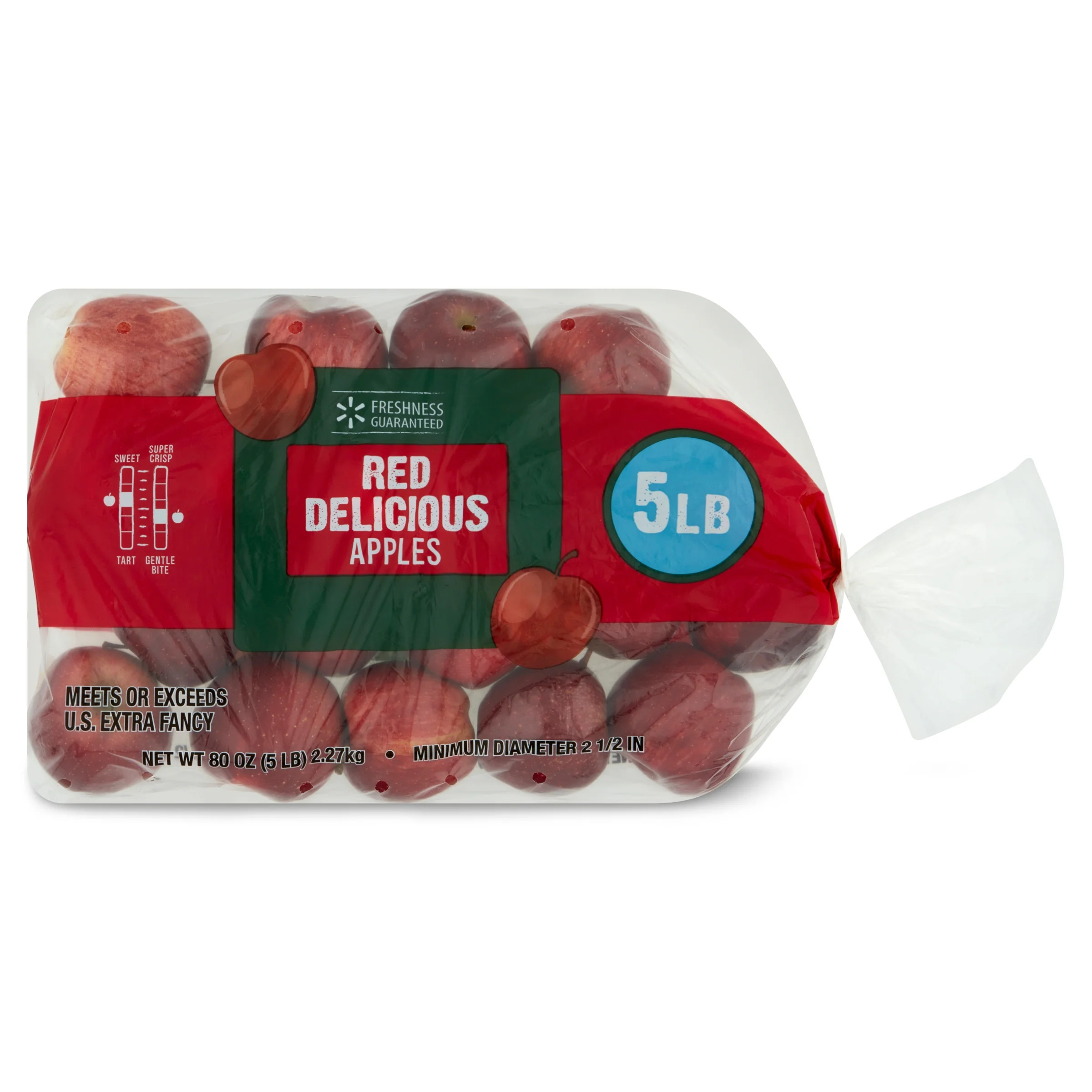 Freshness Guaranteed Red Delicious Apples, 5 lb Bag - Walmart.com | Walmart (US)