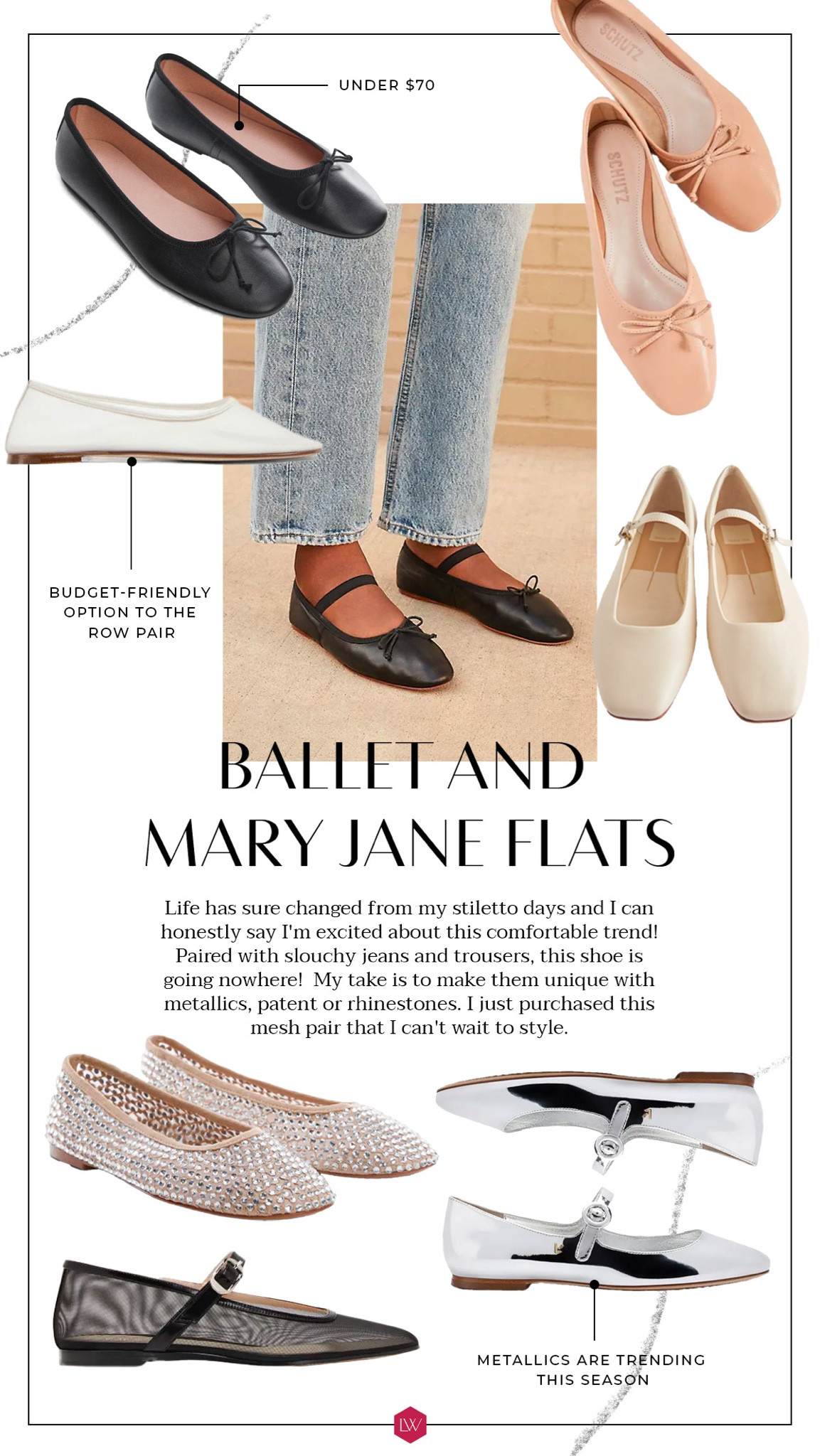 Life has sure changed from my stiletto days and I can honestly say I'm excited about this comfortable trend!
Paired with slouchy jeans and trousers, this shoe is going nowhere! My take is to make them unique with metallics, patent or rhinestones. I just purchased this mesh pair that I can't wait to style. Linking 16 options for you! 🖤

#LTKSeasonal #LTKshoecrush #LTKstyletip