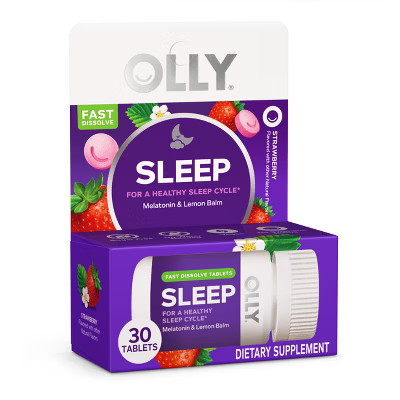 OLLY Vegan Sleep Fast Dissolves Multivitamins 3mg Tablets - 30ct | Target