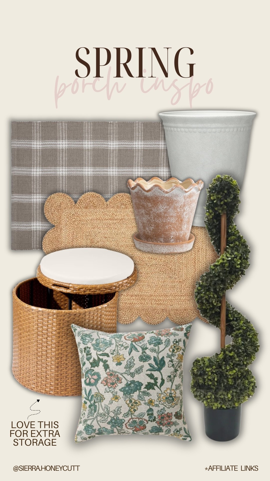 Spring porch inspo!! So fun to refresh the outdoor areas with new pillows + planters each year 🌼 

Seasonal spring home decor outside outdoor rugs doormat coir planter planters Walmart Amazon affordable 

#LTKSeasonal #LTKdayinmylife #LTKHome