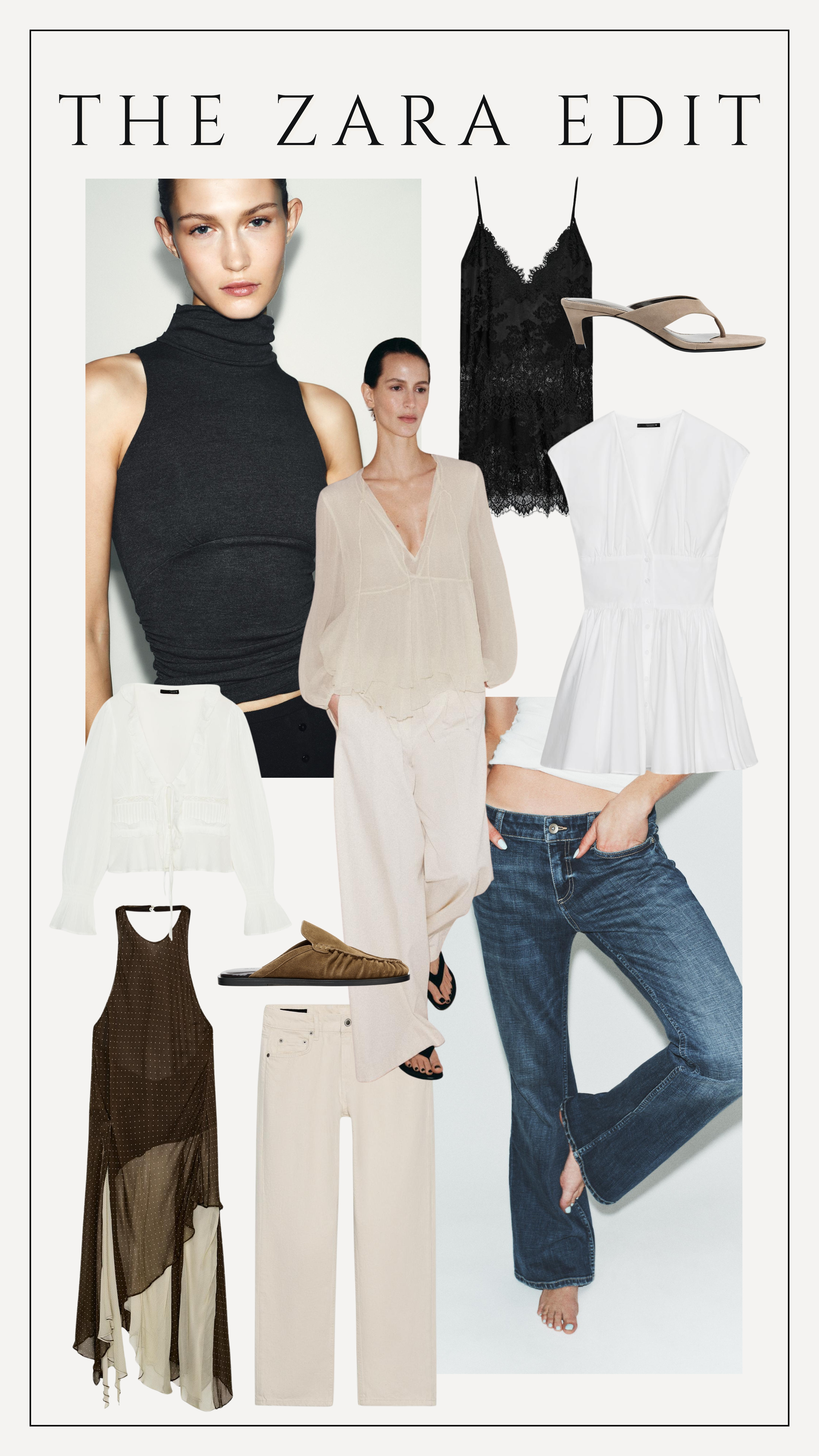 My favourite pieces from Zara this week 

blouse, straight leg jeans, polka dot, high neck, spring dress, lace top, spring style, suede heels, suede mules 

 #LTKuk #LTKspring #LTKdatenight