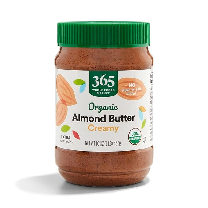 365 by Whole Foods Market, Organic Creamy Almond Butter, 16 Ounce | Amazon (US)