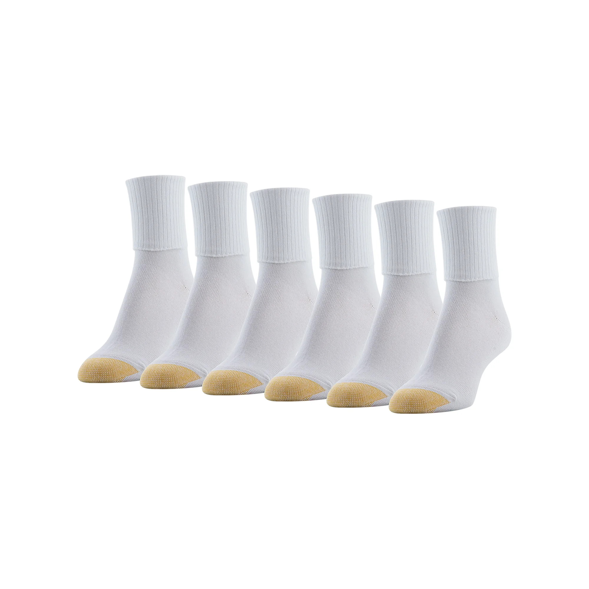 Goldtoe Edition Womens Classic Turn Cuff Socks, 6 Pairs | Gildan