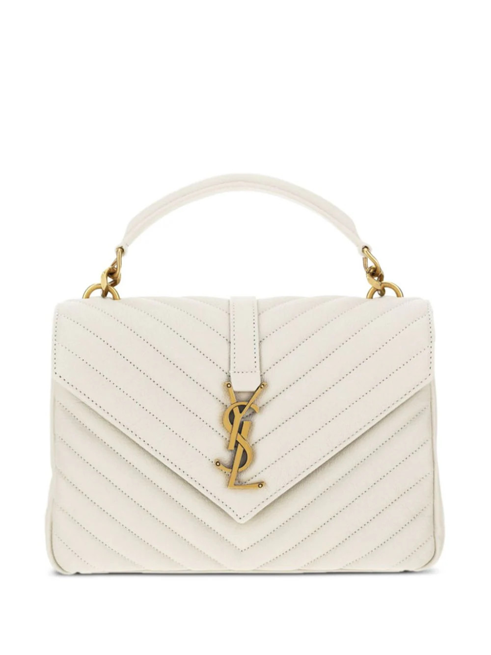 Saint Laurent medium College leather cross body bag - Neutrals | Farfetch Global