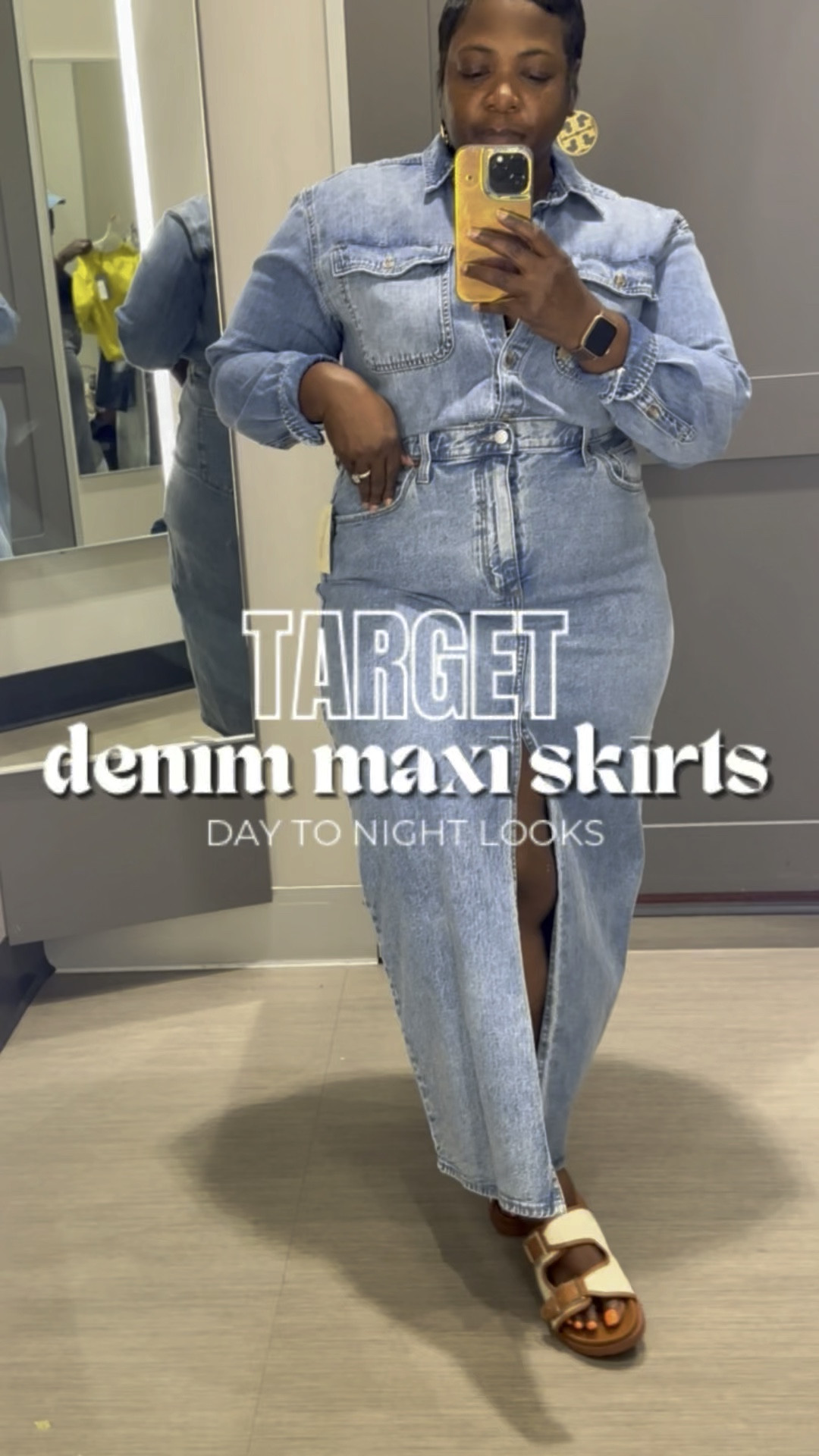 Denim maxi skirts aren’t just a trend, they’re a wardrobe essential that you can take from day to night!  

#LTKWorkwear #LTKOver40 #LTKMidsize