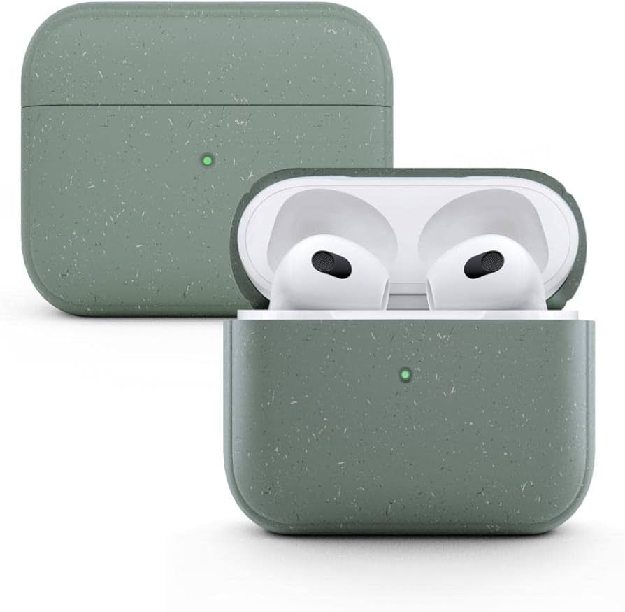 Woodcessories - Sustainable, antibacterial AirPods 3 case green, AirPods 3 case green - BioCase n... | Amazon (DE)