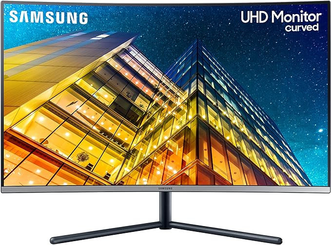 SAMSUNG UR59 Series 32-Inch 4K UHD (3840x2160) Computer Monitor, Curved, HDMI, Display Port, 3-si... | Amazon (US)
