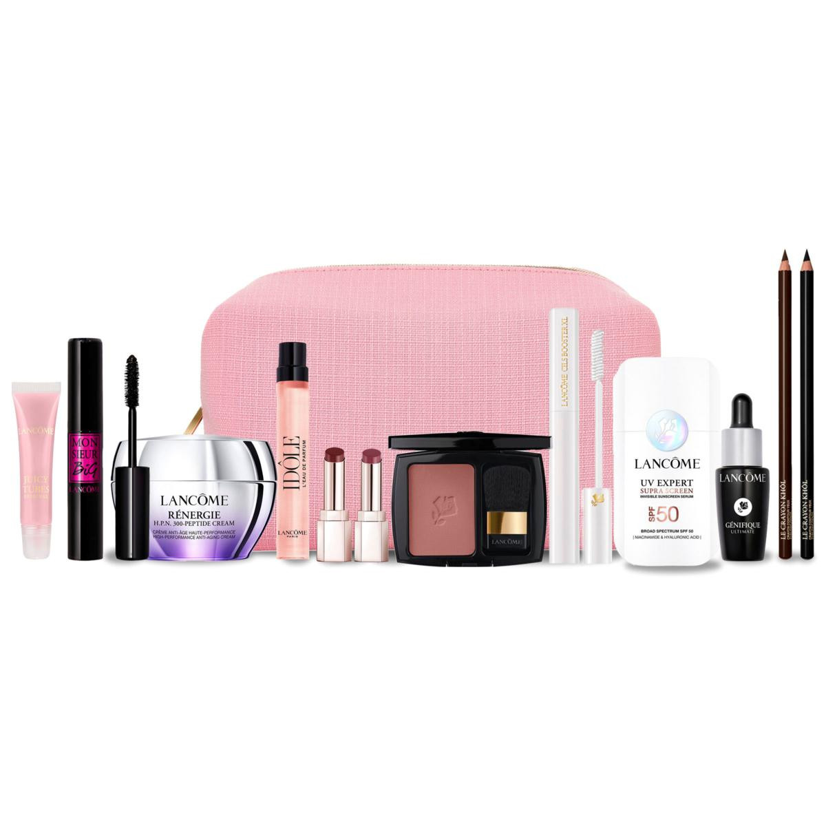 Lancóme 12-Piece 2025 Holiday Beauty Vault with Cosmetic Bag | HSN