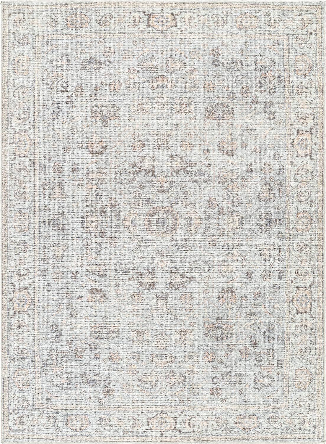 Surya x Our PNW Home Olympic Updated Traditional Area Rug, 6'7" x 9', Light Blue | Amazon (US)