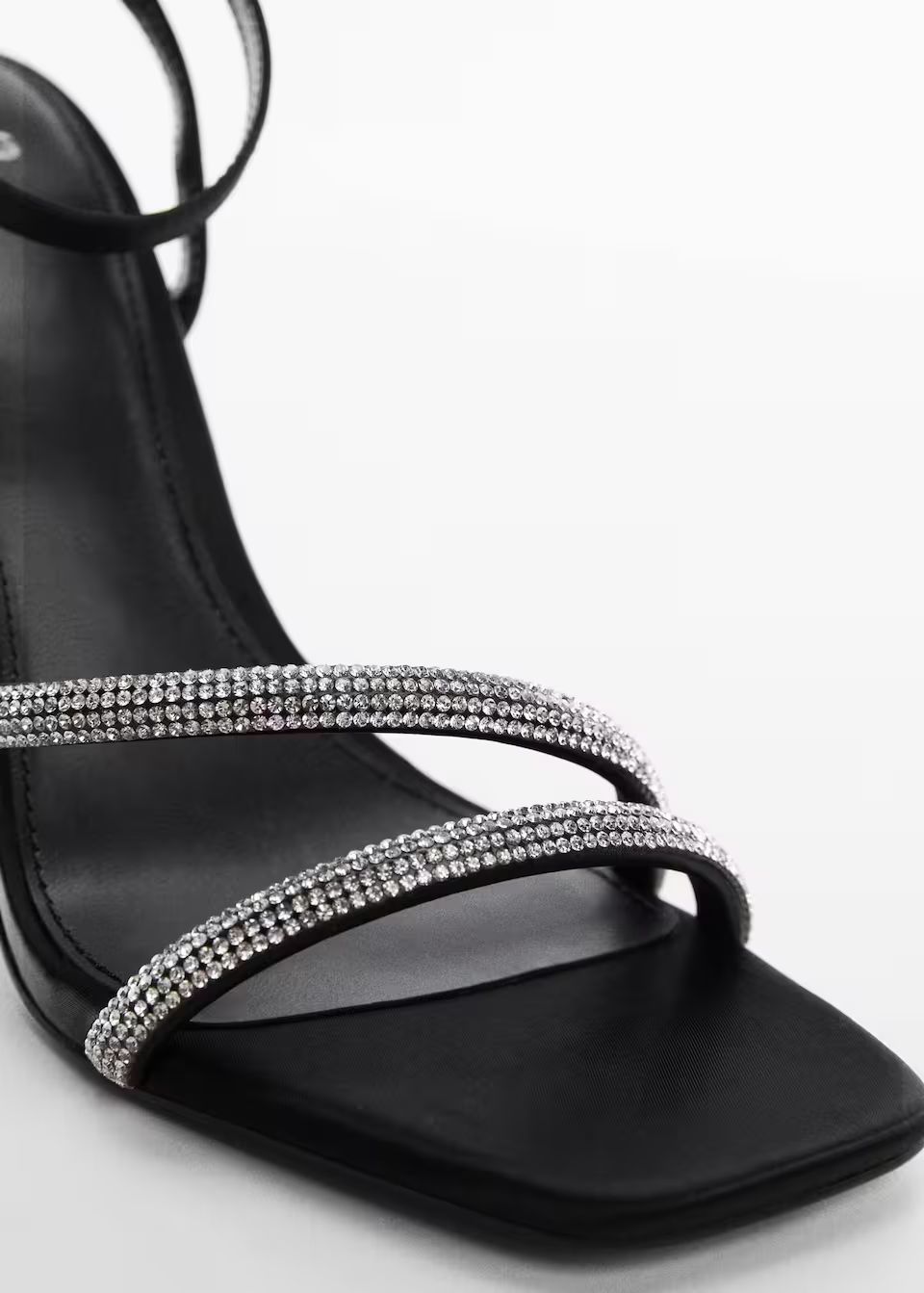 Strass straps heel sandal -  Women | Mango USA | MANGO (US)