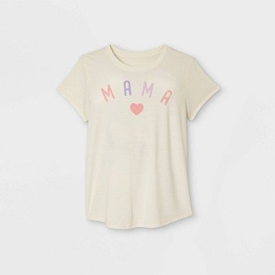 Short Sleeve Scoop Neck Mama Mommy & Me Graphic T-Shirt – Isabel by Ingrid & Isabel™ Cream | Target
