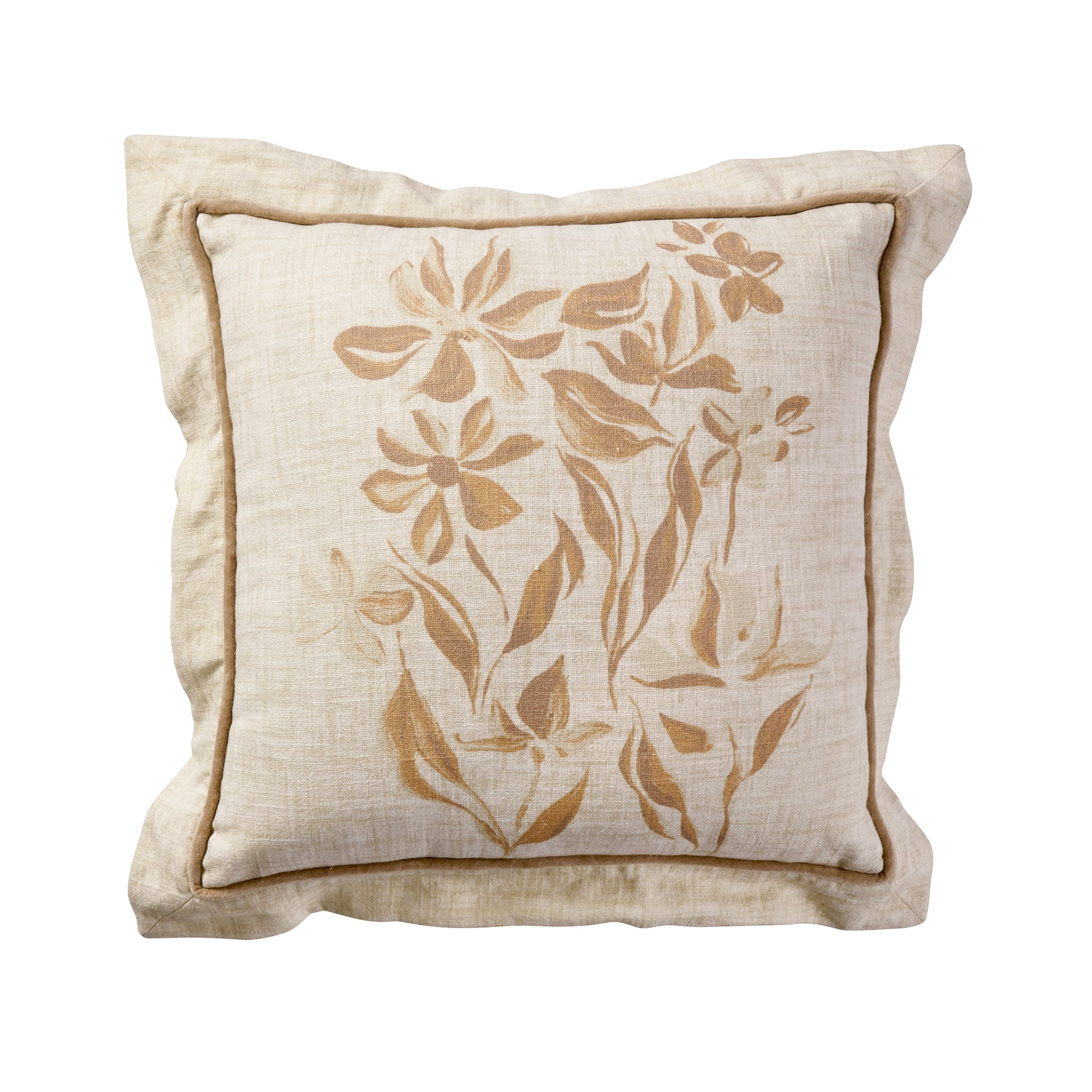 Better Homes & Gardens Printed Floral Throw Pillow Cover | Walmart (US)