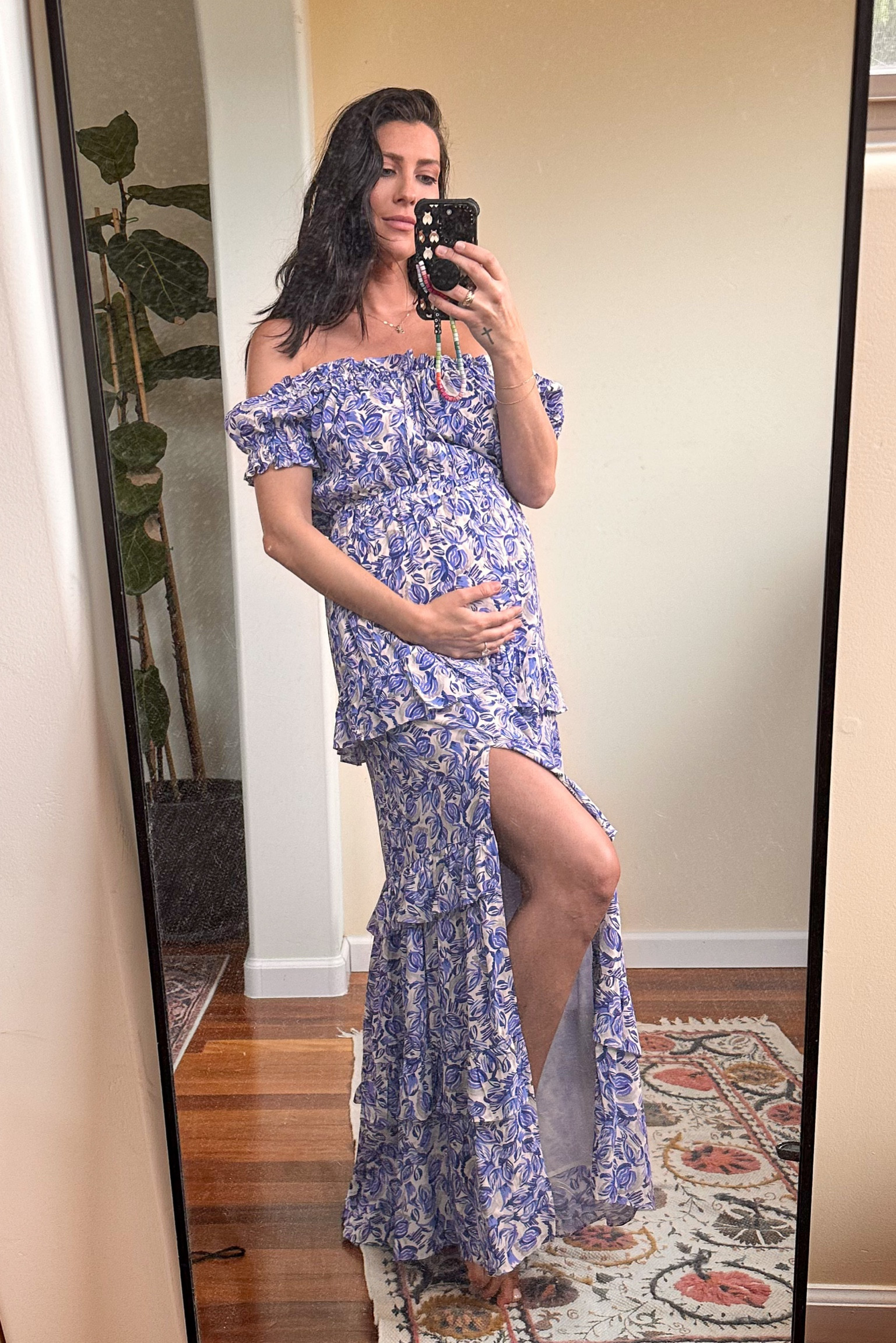 Tiered dress, perfect for a baby shower. I’m wearing a small and it’s definitely bump-friendly 

#LTKbaby #LTKbump #LTKFind