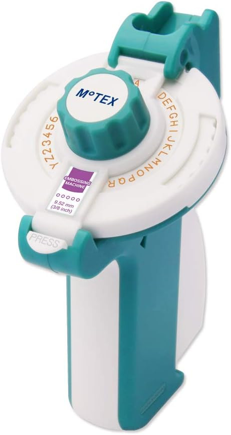 MoTEX Embossing Label Maker, Label Writer -E-202 (Mint) | Amazon (US)