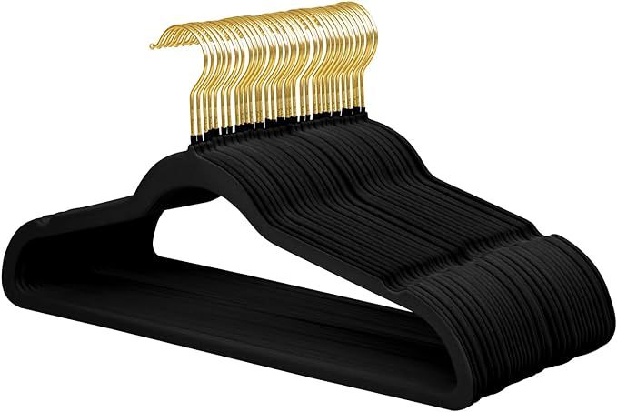 ManGotree Velvet Suit Hangers with 360 Swivel Gold Hook, Non-Slip Coat Hangers, Ultra-Slim Space ... | Amazon (CA)