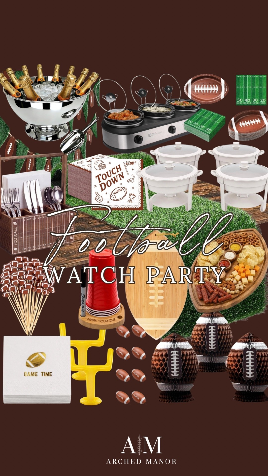 Everything you need to host during the next game! 🏈