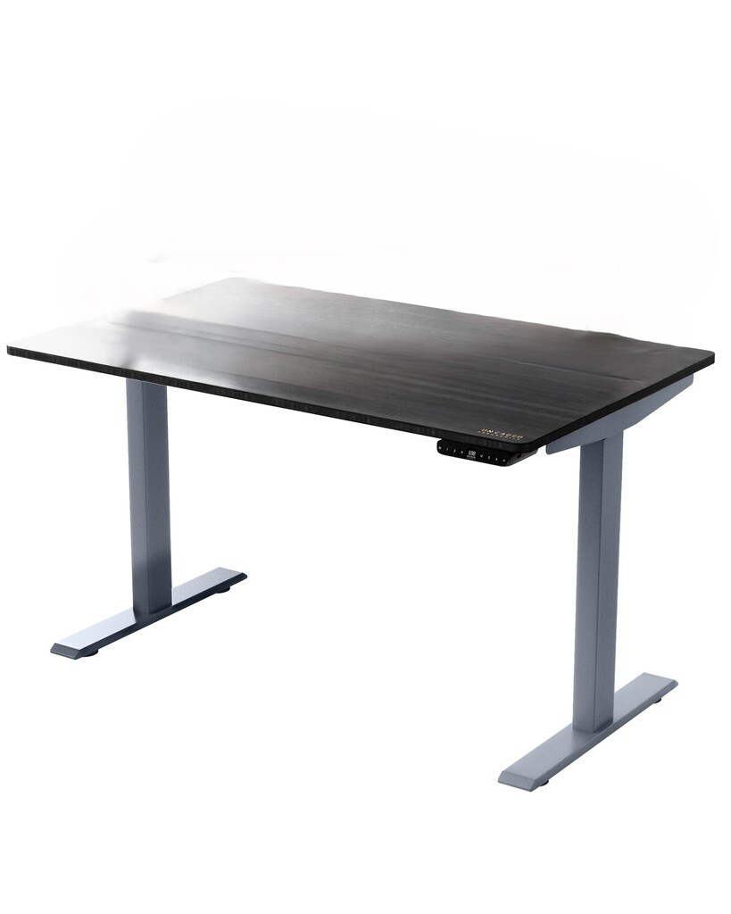 30 Inch Adjustable Stainless Steel Standing Desk In Black and Gray | 1stopbedrooms
