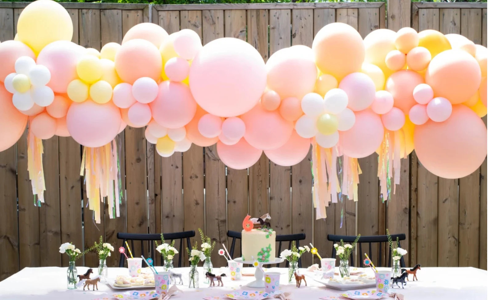 DIY Pink Daisy Balloon Garland  Pink and Yellow Balloon Kit  | Etsy | Etsy (US)