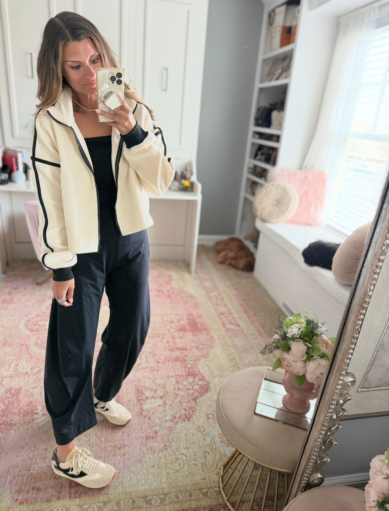 Fleece jacket for fall
