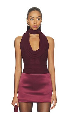 MAJORELLE Leslie Top in Oxblood from Revolve.com | Revolve Clothing (Global)