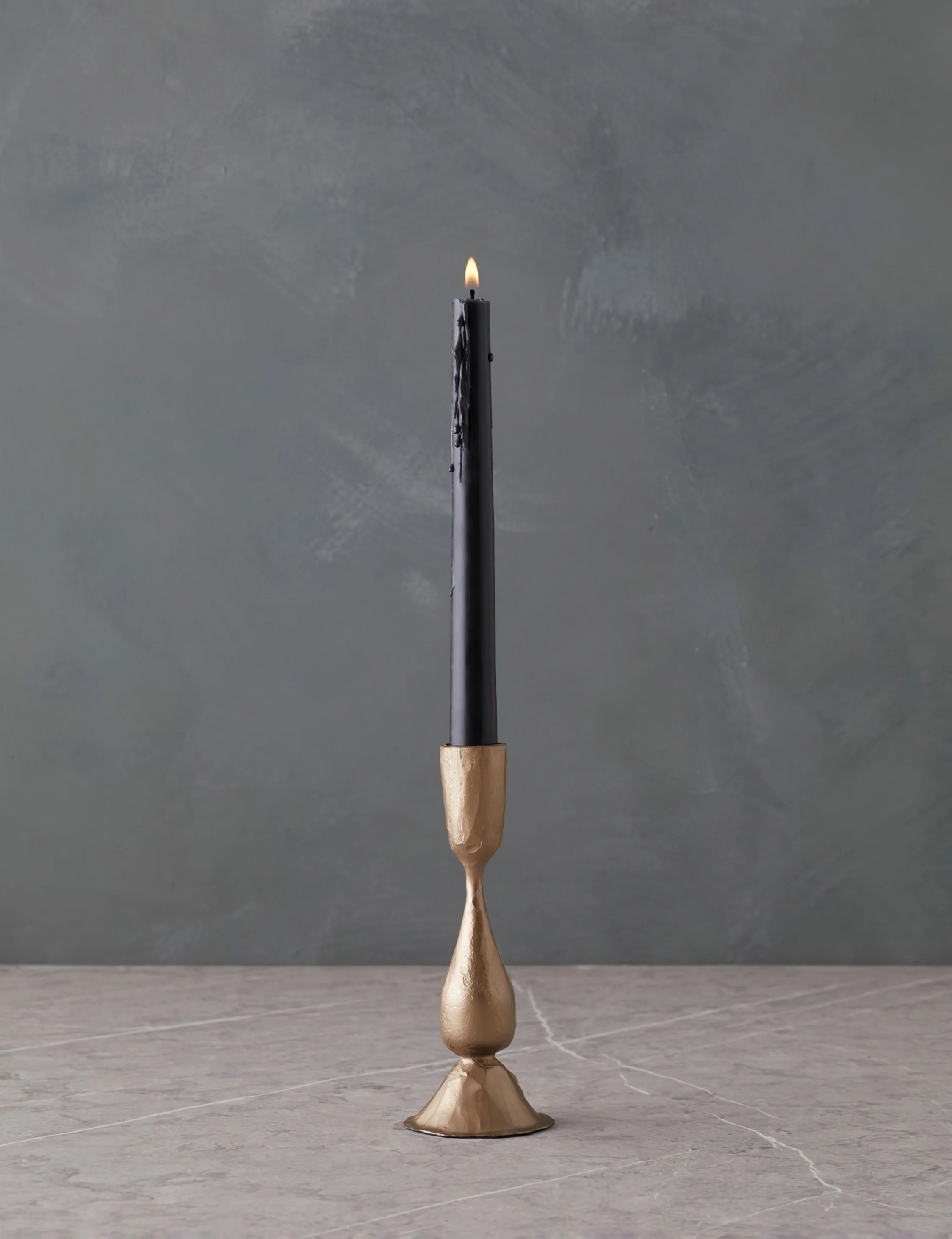 Hand-Forged Iron Taper Candle Holder | Lulu and Georgia 