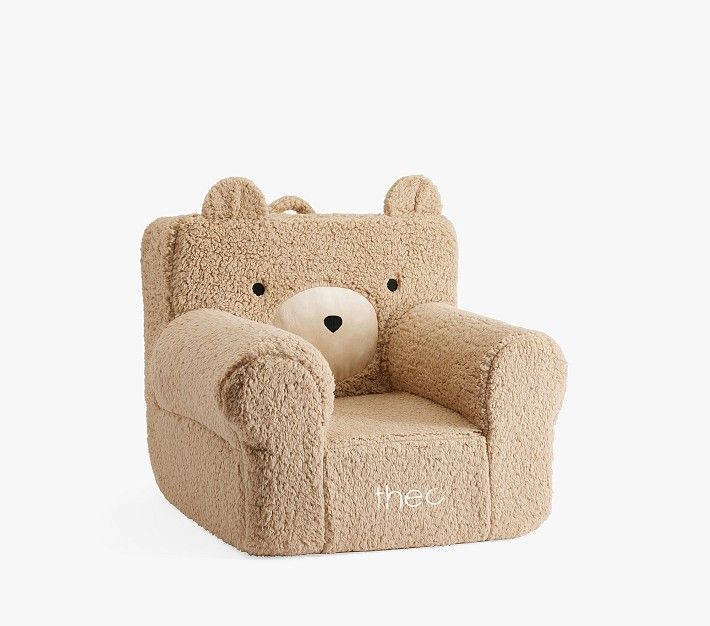 St. Jude My First Anywhere Chair®, Oatmeal Sherpa Bear | Pottery Barn Kids