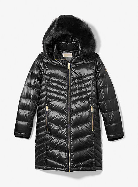 Faux Fur Quilted Puffer Coat | Michael Kors US
