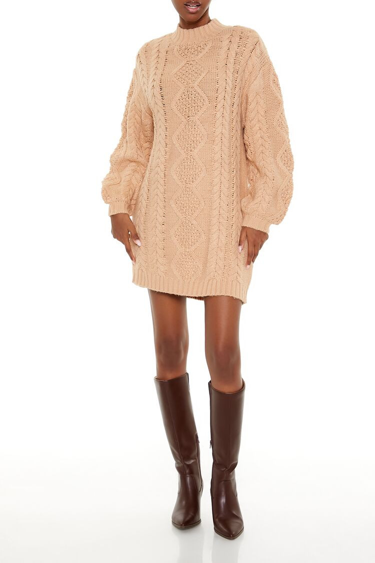 Cable Knit Sweater Mini Dress | Forever 21 | Forever 21 (US)